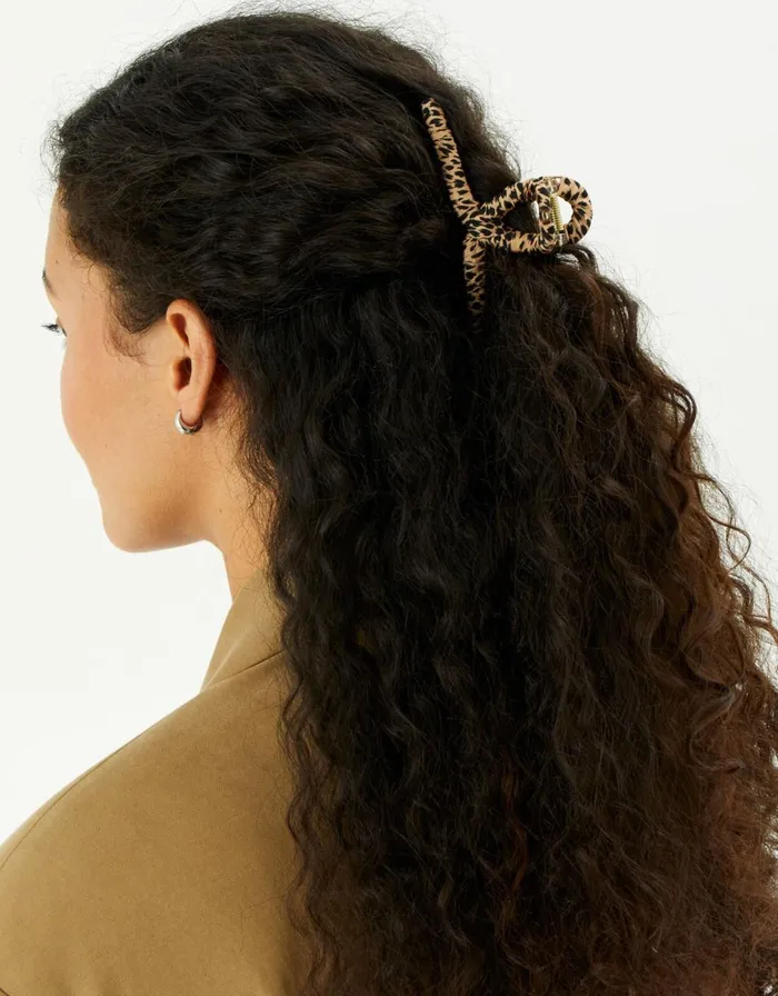Accessorize Animal Print Wrap Claw Clip Women Hair Accessories