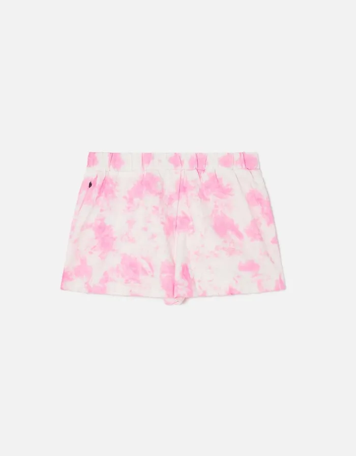 Accessorize Girls Tie Dye Jogger Shorts Pink Pink Girls Sportswear
