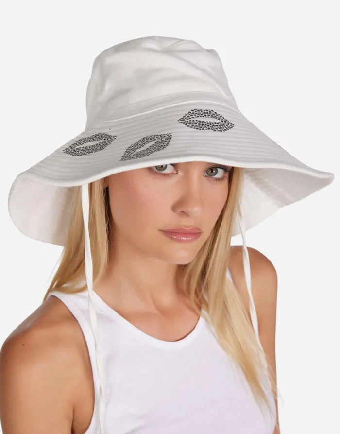 Adina Stud Kisses White Women039s Lauren Moshi Hats