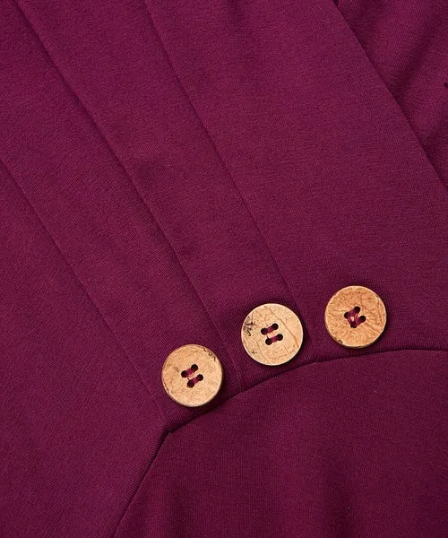 Apparel Button Detail Jersey Tunic Top Berry Tops Tunics and Blouses Joebrowns Apparel Button Detail Jersey Tunic Top Berry Tops Tunics and Blouses Joebrowns