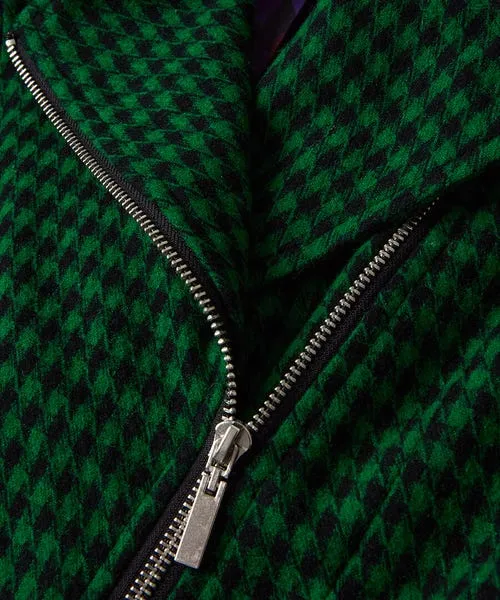 Apparel Coats and Jackets Joebrowns Meg Dogstooth Biker Jacket Green Apparel Coats and Jackets Joebrowns Meg Dogstooth Biker Jacket Green