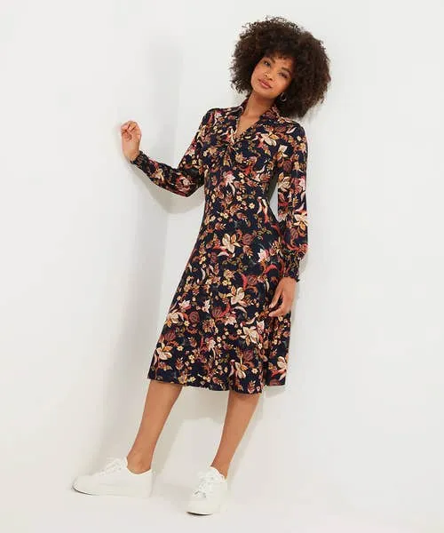 Apparel Dresses Joebrowns Autumn Days Jersey Dress Navy