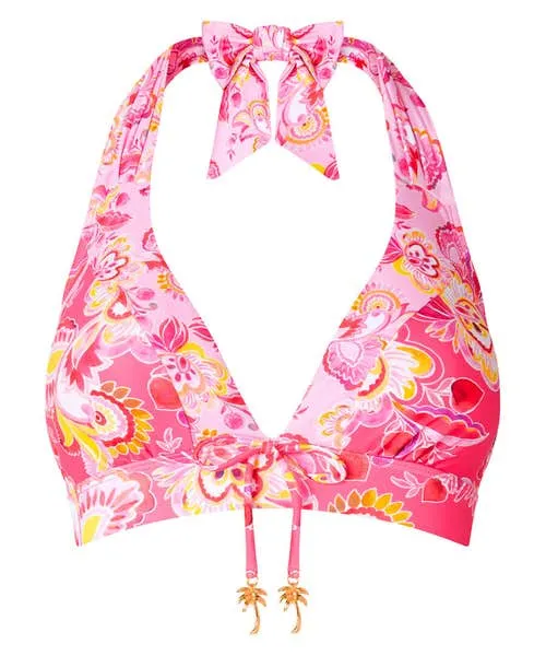 Apparel Joebrowns Malibu Beach Bikini Top Pink Multi Swimwear Apparel Joebrowns Malibu Beach Bikini Top Pink Multi Swimwear