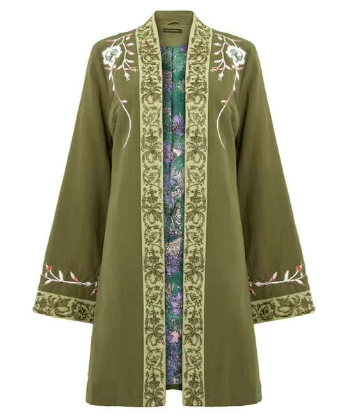 Apparel Joebrowns Summer Daze Boutique Kimono Khaki Coats and Jackets Apparel Joebrowns Summer Daze Boutique Kimono Khaki Coats and Jackets