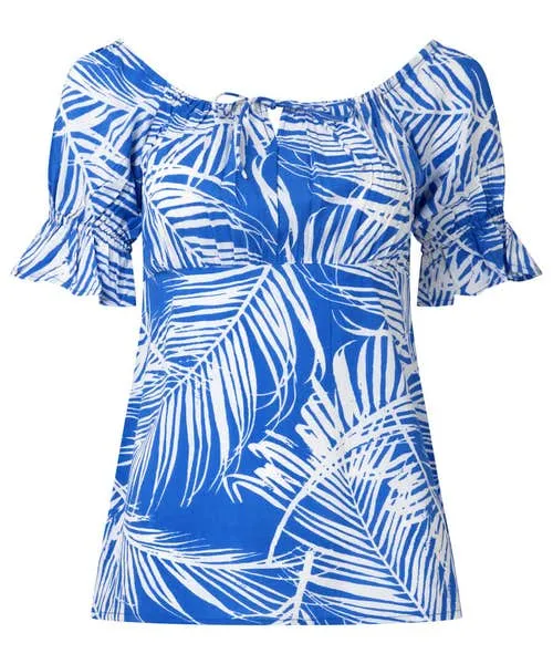 Apparel Tops Tunics and Blouses Joebrowns Summer Blues Printed Top Blue Apparel Tops Tunics and Blouses Joebrowns Summer Blues Printed Top Blue