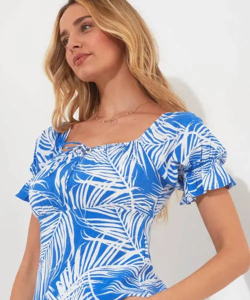 Apparel Tops Tunics and Blouses Joebrowns Summer Blues Printed Top Blue Apparel Tops Tunics and Blouses Joebrowns Summer Blues Printed Top Blue