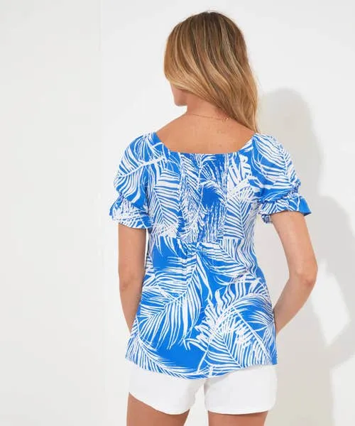 Apparel Tops Tunics and Blouses Joebrowns Summer Blues Printed Top Blue Apparel Tops Tunics and Blouses Joebrowns Summer Blues Printed Top Blue
