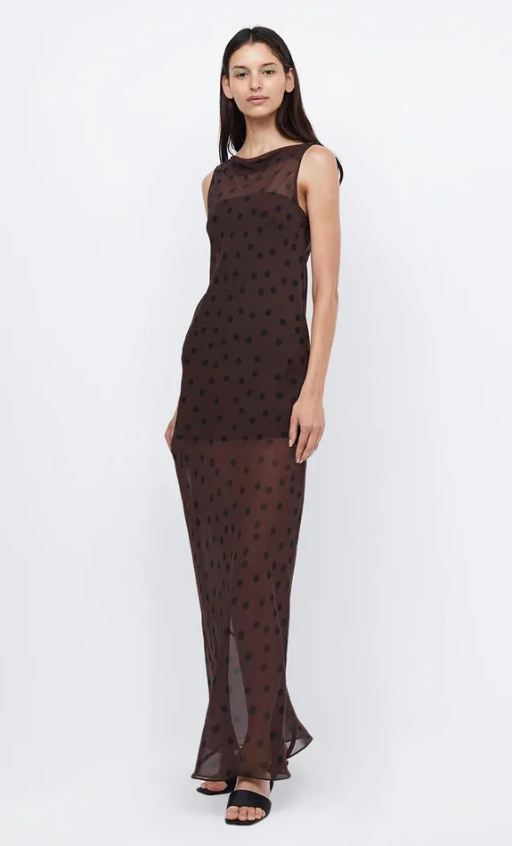 Bec Bridge Maxi Dresses Women TURNER BOATNECK MAXI DRESS 8211 CHOCOLATEBLACK
