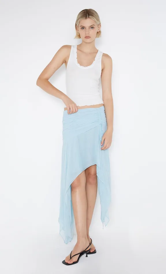 Bec Bridge Skirts Women ELZETTE ASYM MIDI SKIRT 8211 DOLPHIN BLUE