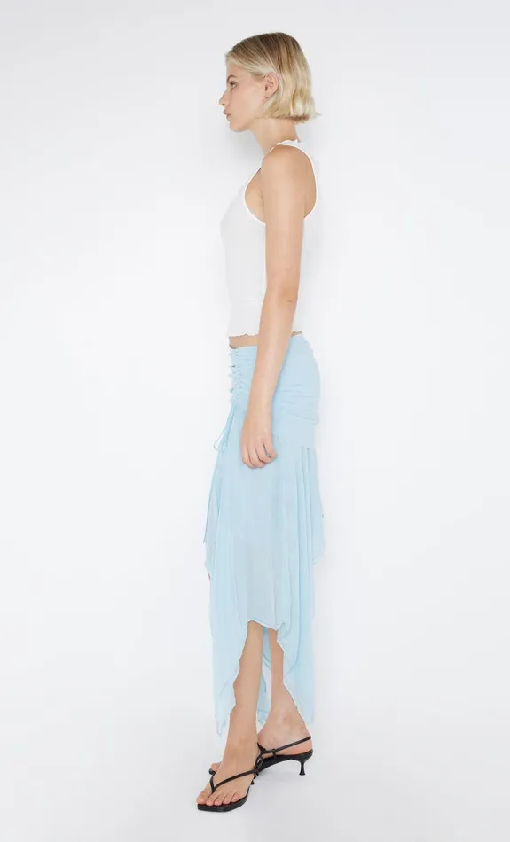 Bec Bridge Skirts Women ELZETTE ASYM MIDI SKIRT 8211 DOLPHIN BLUE