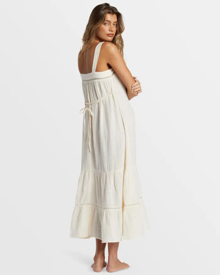 Billabong Dresses Summers End Maxi Dress White Cap 8211 Women
