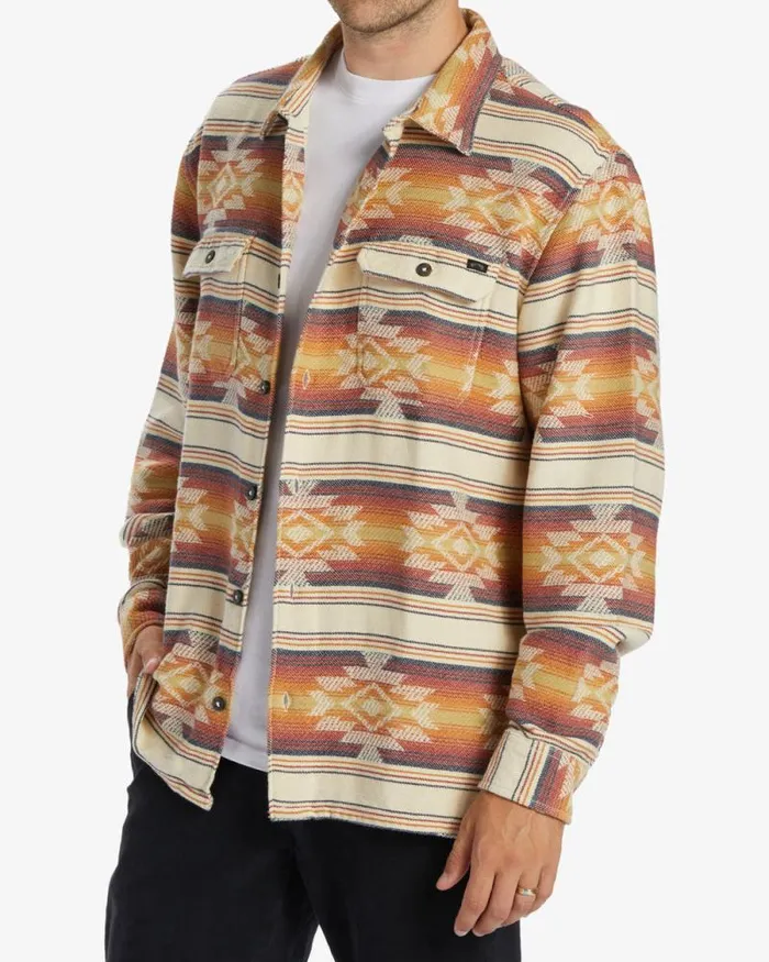 Billabong Flannels Offshore Jacquard Flannel Long Sleeve Shirt Gold 8211 Men Billabong Flannels Offshore Jacquard Flannel Long Sleeve Shirt Gold 8211 Men