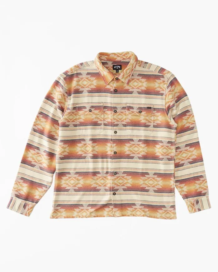 Billabong Flannels Offshore Jacquard Flannel Long Sleeve Shirt Gold 8211 Men Billabong Flannels Offshore Jacquard Flannel Long Sleeve Shirt Gold 8211 Men