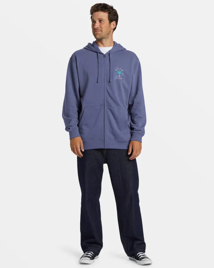 Billabong Hoodies and Fleece Short Sands Zip Hoodie Washed Royal 8211 Men Billabong Hoodies and Fleece Short Sands Zip Hoodie Washed Royal 8211 Men