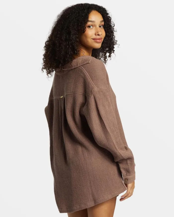Billabong Matching Sets Odyssey Long Sleeve Shacket Kona 8211 Women Billabong Matching Sets Odyssey Long Sleeve Shacket Kona 8211 Women