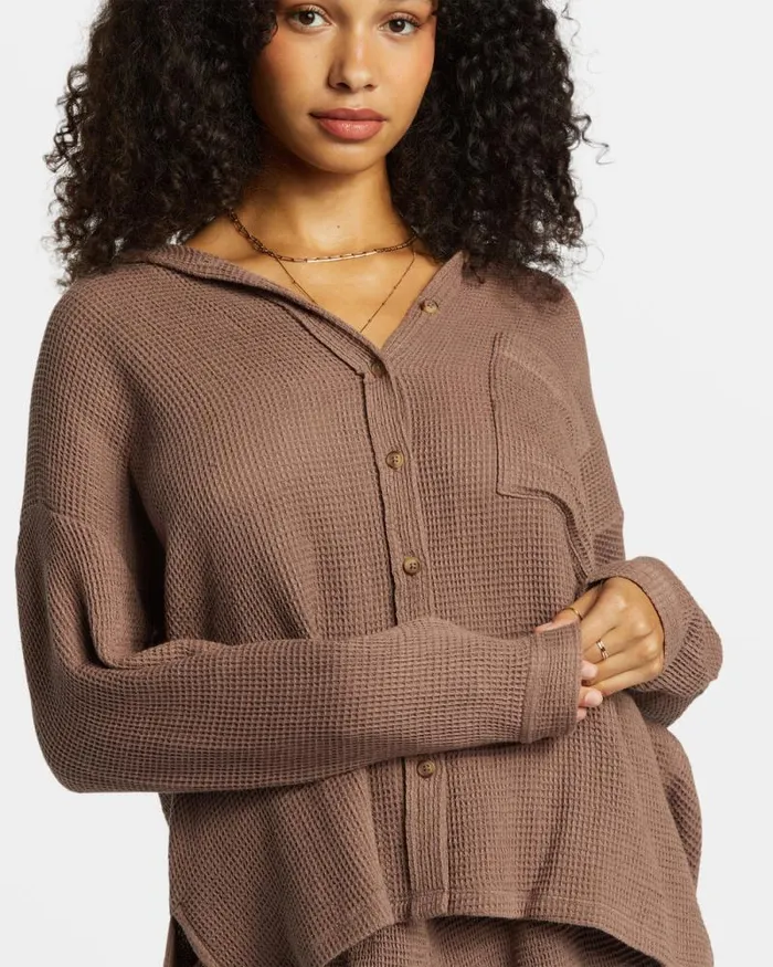 Billabong Matching Sets Odyssey Long Sleeve Shacket Kona 8211 Women Billabong Matching Sets Odyssey Long Sleeve Shacket Kona 8211 Women