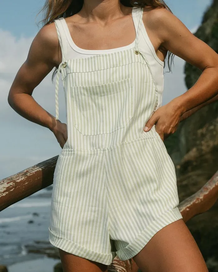 Billabong Rompers and Jumpsuits Wild Pursuit Romper Light Avocado 8211 Women