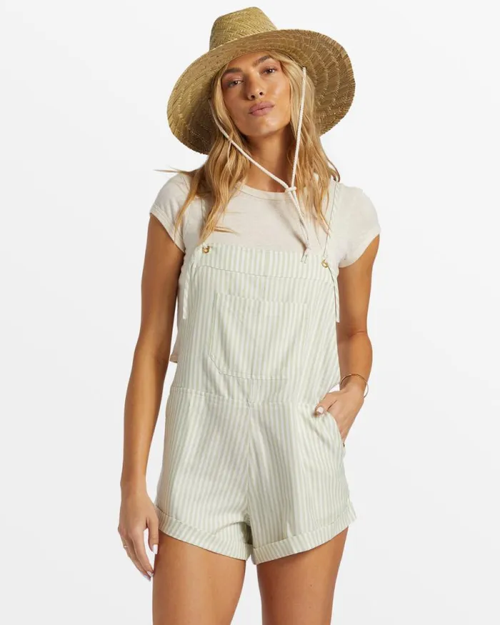Billabong Rompers and Jumpsuits Wild Pursuit Romper Light Avocado 8211 Women Billabong Rompers and Jumpsuits Wild Pursuit Romper Light Avocado 8211 Women