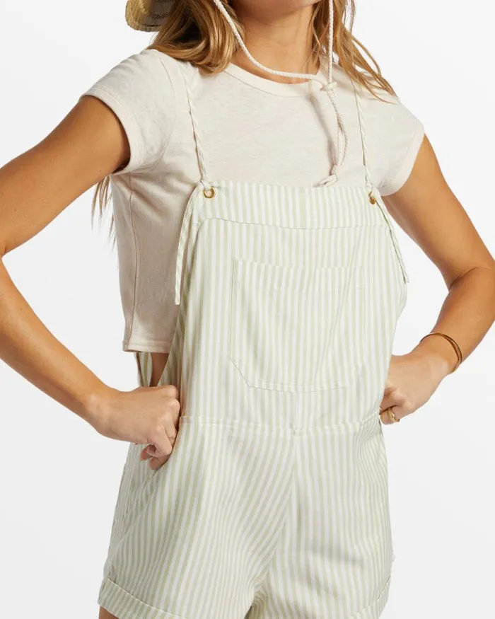 Billabong Rompers and Jumpsuits Wild Pursuit Romper Light Avocado 8211 Women Billabong Rompers and Jumpsuits Wild Pursuit Romper Light Avocado 8211 Women