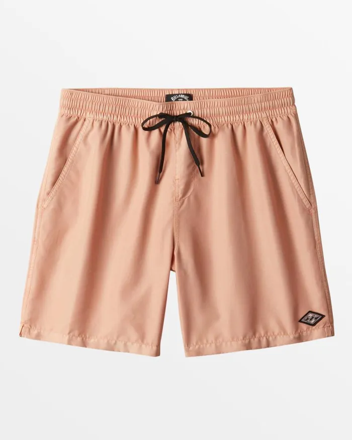Billabong Shorts All Day Overdyed Layback 17034 Swim Trunks Dusty Melon 8211 Men