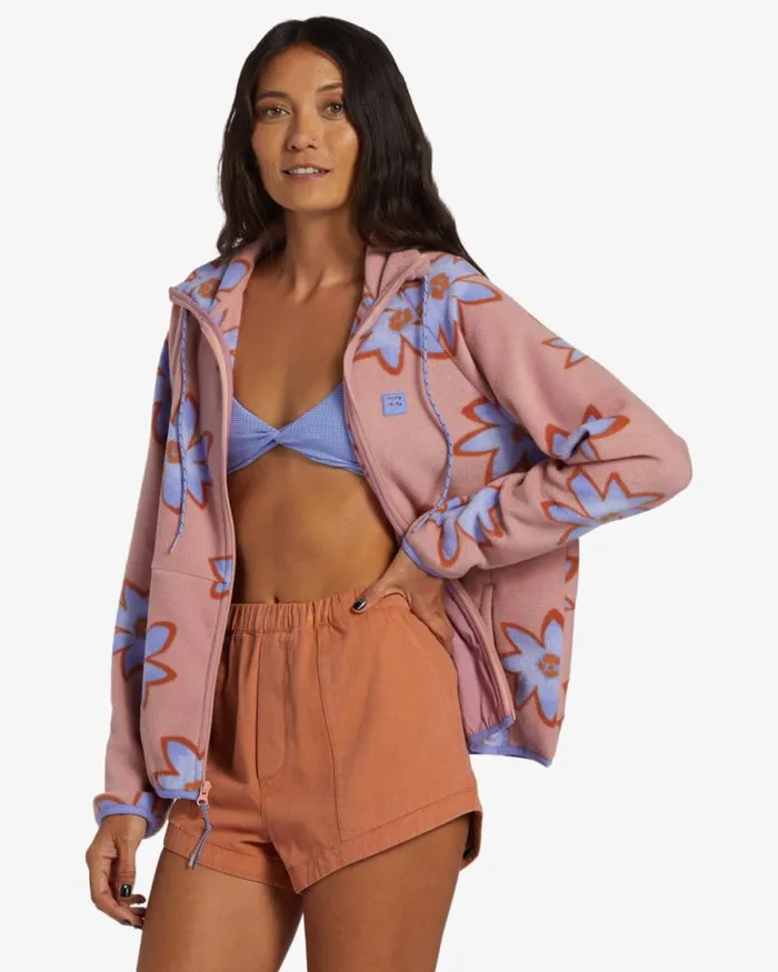 Billabong Sweatshirts and Fleece Boundary ZipUp Sweatshirt Dawn Pink 8211 Women Billabong Sweatshirts and Fleece Boundary ZipUp Sweatshirt Dawn Pink 8211 Women
