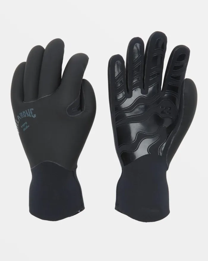 Billabong Wetsuit Accessories 5mm Furnace Upcycler 5 Finger Wetsuit Gloves Black 8211 Men