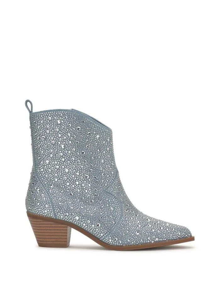 Boots and Booties Shoes Jessica Simpson Oviedo Bootie In Blue Denim