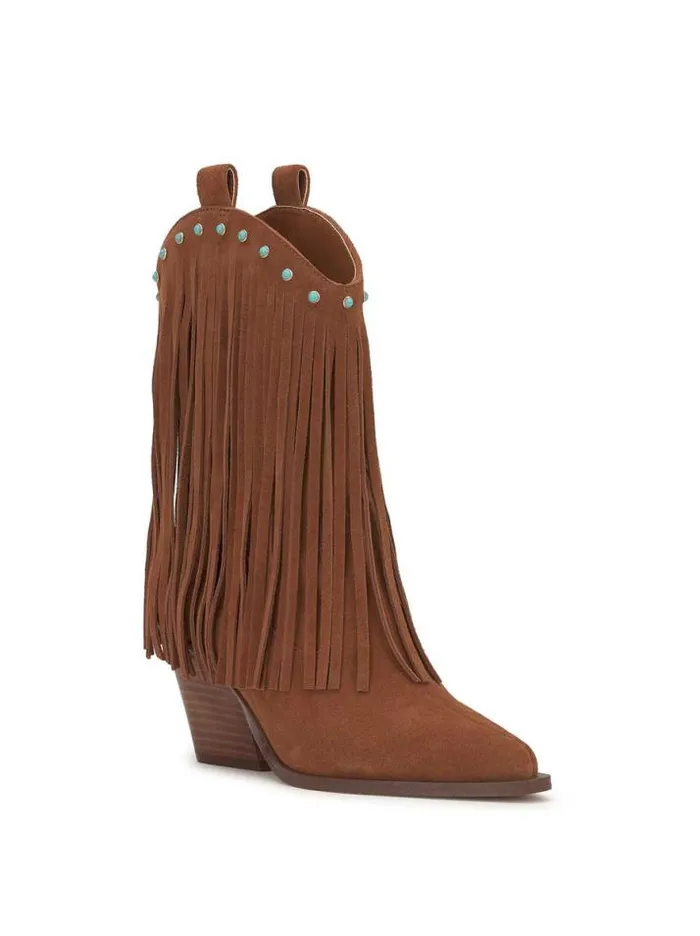 Boots and Booties Shoes Jessica Simpson Paredisa Fringe Bootie In Caramel