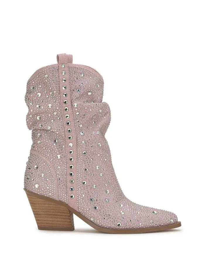 Boots and Booties Shoes Jessica Simpson Zellya Western Bootie In Blush
