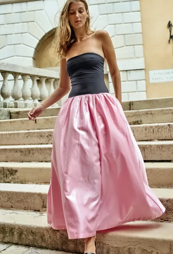 Ciao Lucia Evening Dresses Giselle Pink Taffeta Maxi Dress 8211 Women