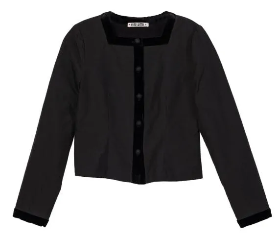 Ciao Lucia Long Sleeve Tops Margot Faille Velvet Trim Jacket 8211 Women