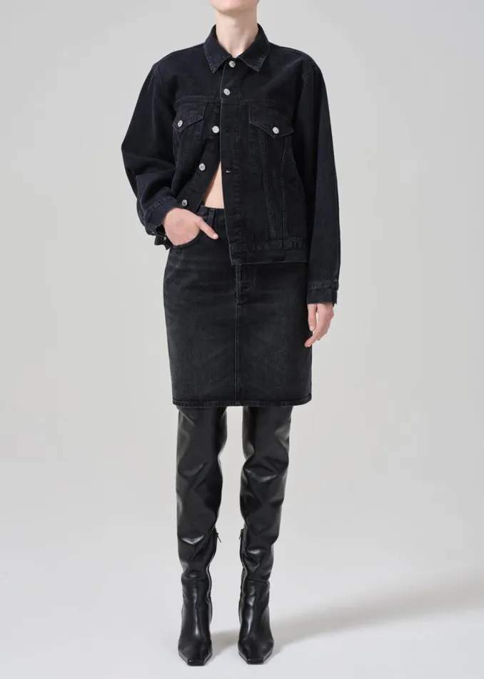 Citizens Of Humanity Etta Pencil Skirt In Mezzanote Women Shorts and Skirts