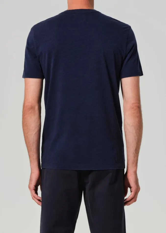 Citizens Of Humanity Everyday Short Sleeve Tee In Midnight Men Shirts
