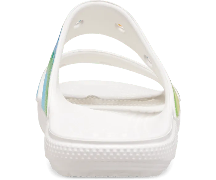 Classic Spray Dye Sandal White Multi Women Crocs Sandals