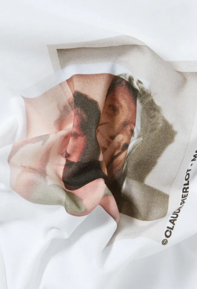 Claudie Pierlot 29 Me039s Of The Month TShirt 8211 052924 Ecru Women TShirts Claudie Pierlot 29 Me039s Of The Month TShirt 8211 052924 Ecru Women TShirts