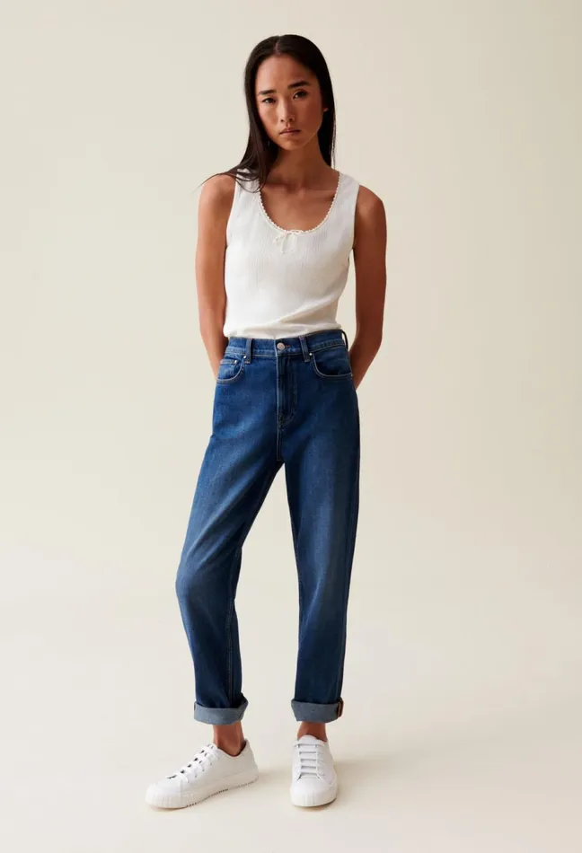 Claudie Pierlot Ecru Lace Tank Top Women Tops And Shirts