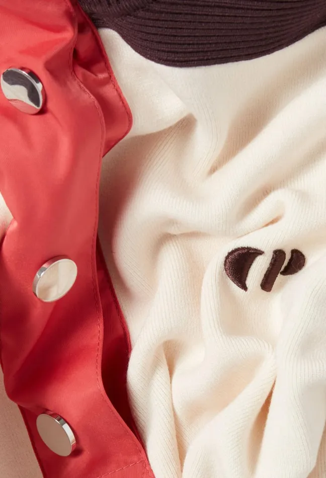 Claudie Pierlot Minimum Sweatshirt StandUp Collar Ivory Women Knitwear And Cardigans Claudie Pierlot Minimum Sweatshirt StandUp Collar Ivory Women Knitwear And Cardigans