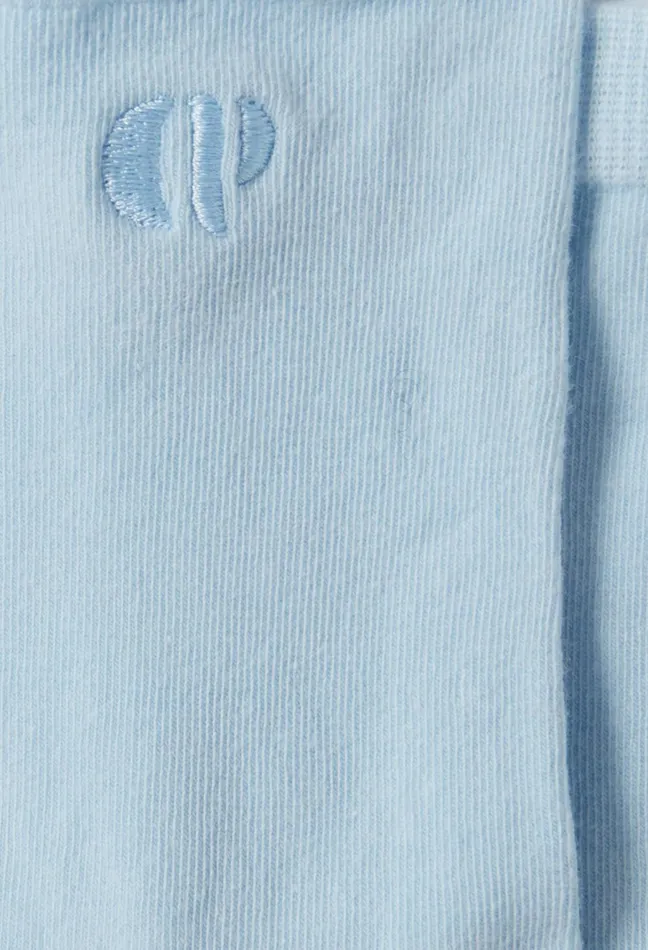 Claudie Pierlot Sock With Cp Monogram Embroidery Sky Blue Women Socks