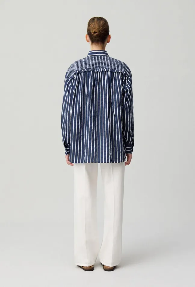 Claudie Pierlot Striped Fluid Shirt Dualcolor Women Tops And Shirts Claudie Pierlot Striped Fluid Shirt Dualcolor Women Tops And Shirts