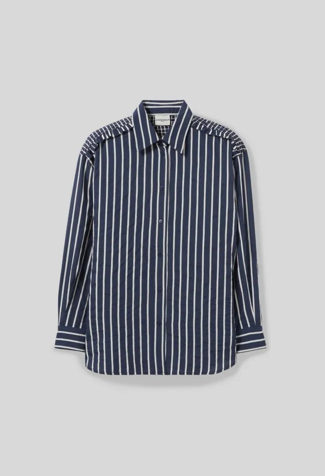 Claudie Pierlot Striped Fluid Shirt Dualcolor Women Tops And Shirts Claudie Pierlot Striped Fluid Shirt Dualcolor Women Tops And Shirts