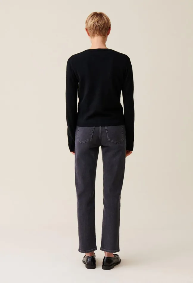 Claudie Pierlot Toto Jean Wool Cardigan Black Women Knitwear And Cardigans Claudie Pierlot Toto Jean Wool Cardigan Black Women Knitwear And Cardigans