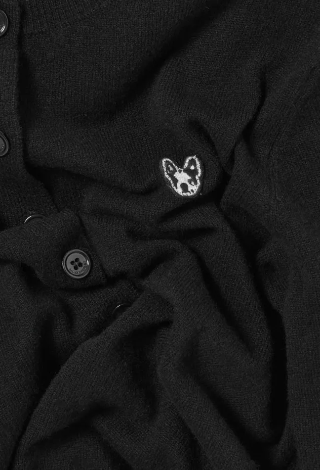 Claudie Pierlot Toto Jean Wool Cardigan Black Women Knitwear And Cardigans Claudie Pierlot Toto Jean Wool Cardigan Black Women Knitwear And Cardigans