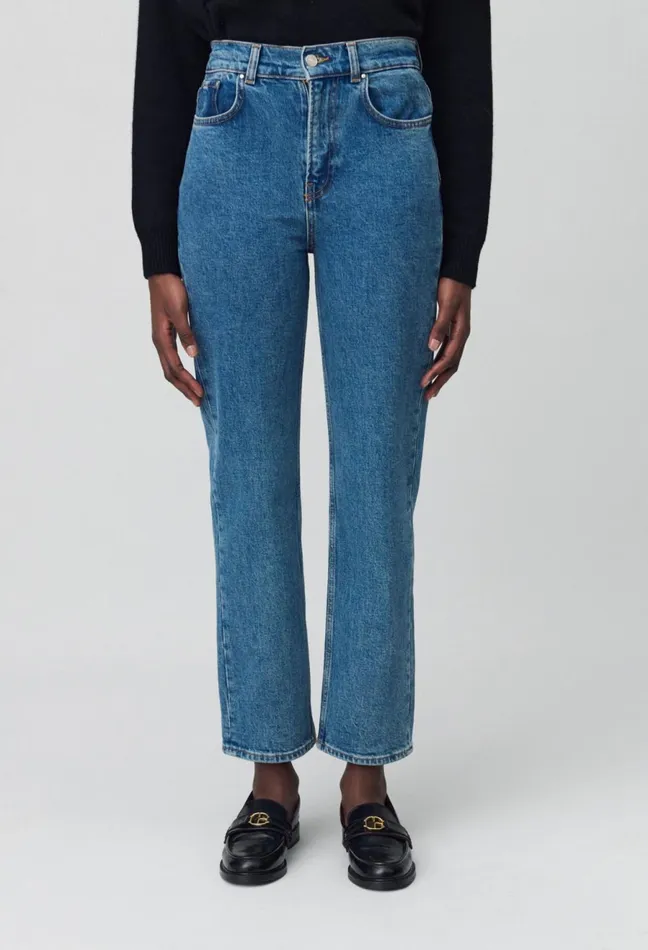 Claudie Pierlot Toto Slim 78 Jeans Faded Blue Light Denim Women Jeans And Trousers