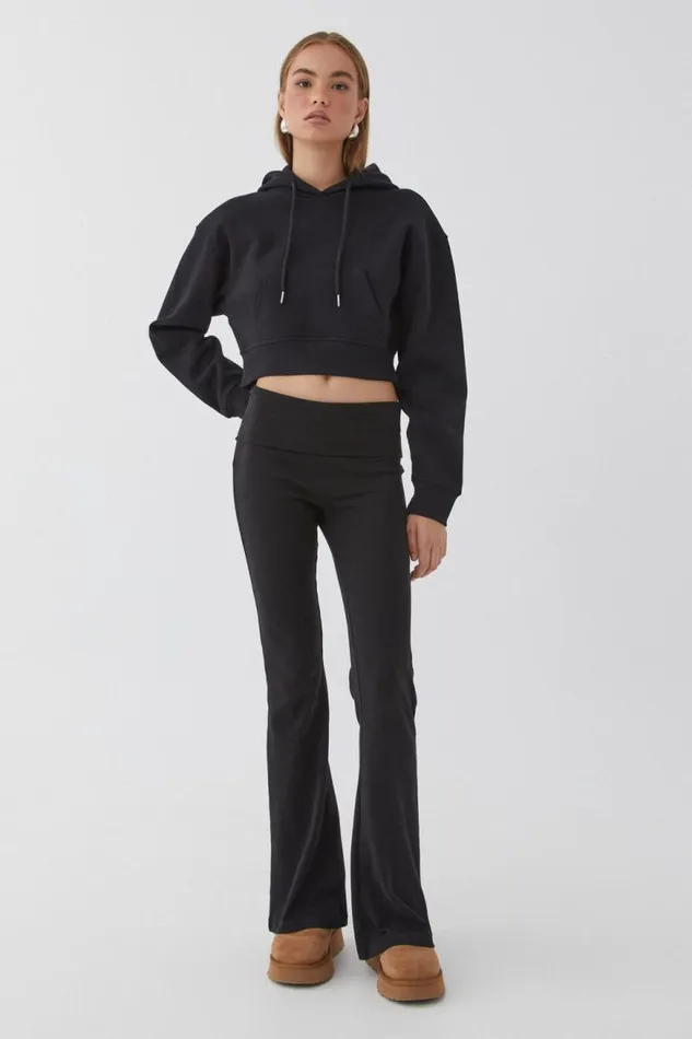 Clothing Supr Hoodies and Trackies Taylah Cropped Hoodie Black