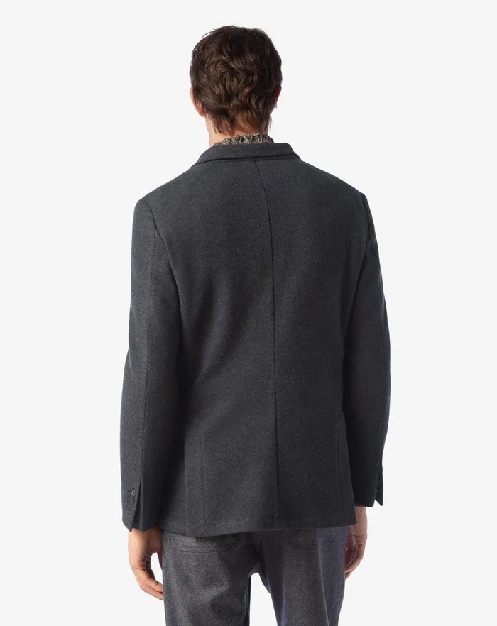 Corneliani Jackets Grey 4button Jersey Wool Jacket 8211 Men