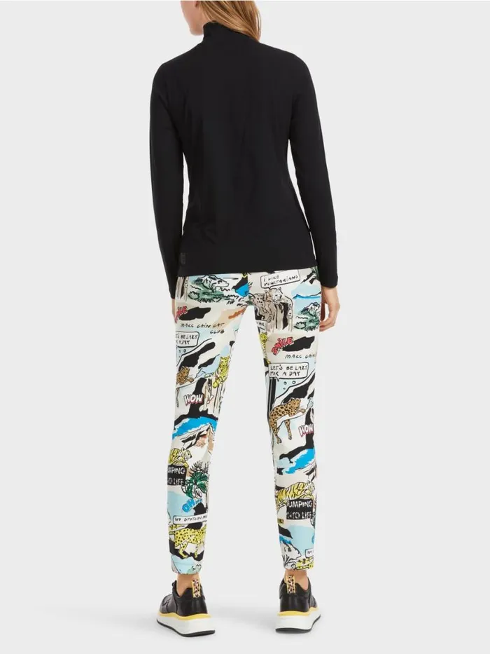 Damen Marc Cain Shirts and Tops Leichtes Und Flexibles Longsleeve Black
