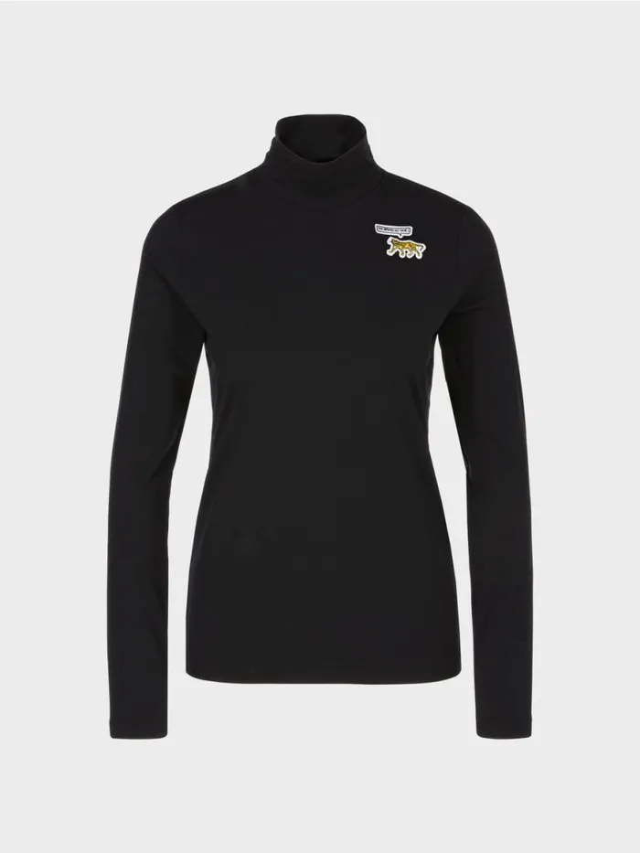 Damen Marc Cain Shirts and Tops Leichtes Und Flexibles Longsleeve Black