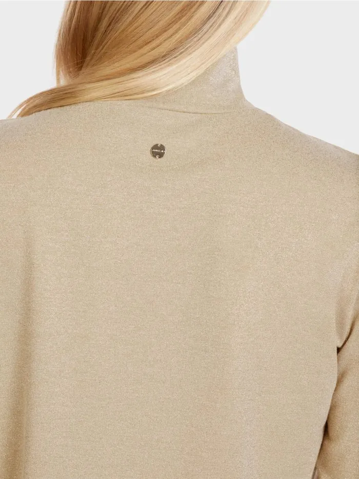 Damen Marc Cain Shirts and Tops Longsleeve Mit Lurex Soft Blossom
