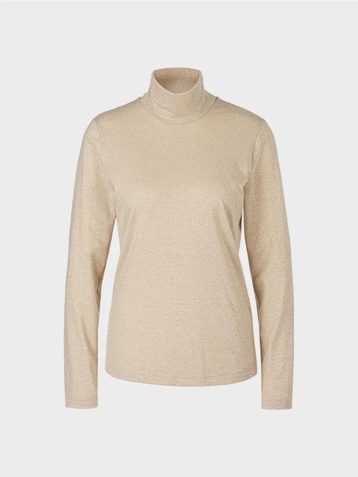 Damen Marc Cain Shirts and Tops Longsleeve Mit Lurex Soft Blossom