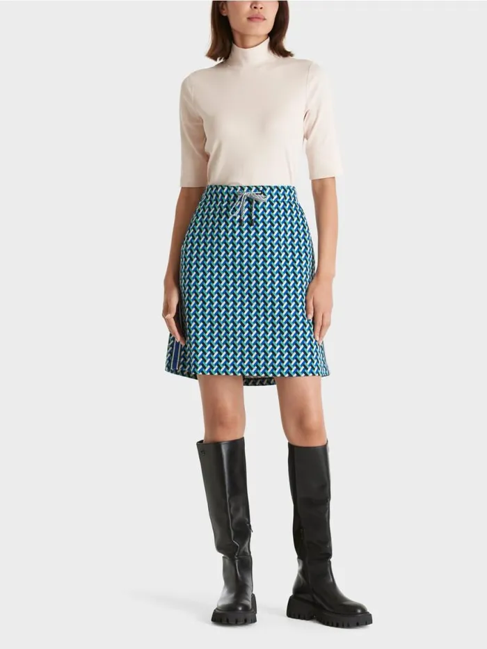 Damen Marc Cain Shirts and Tops Shirt Mit Stehkragen Und rmel Almond Blossom